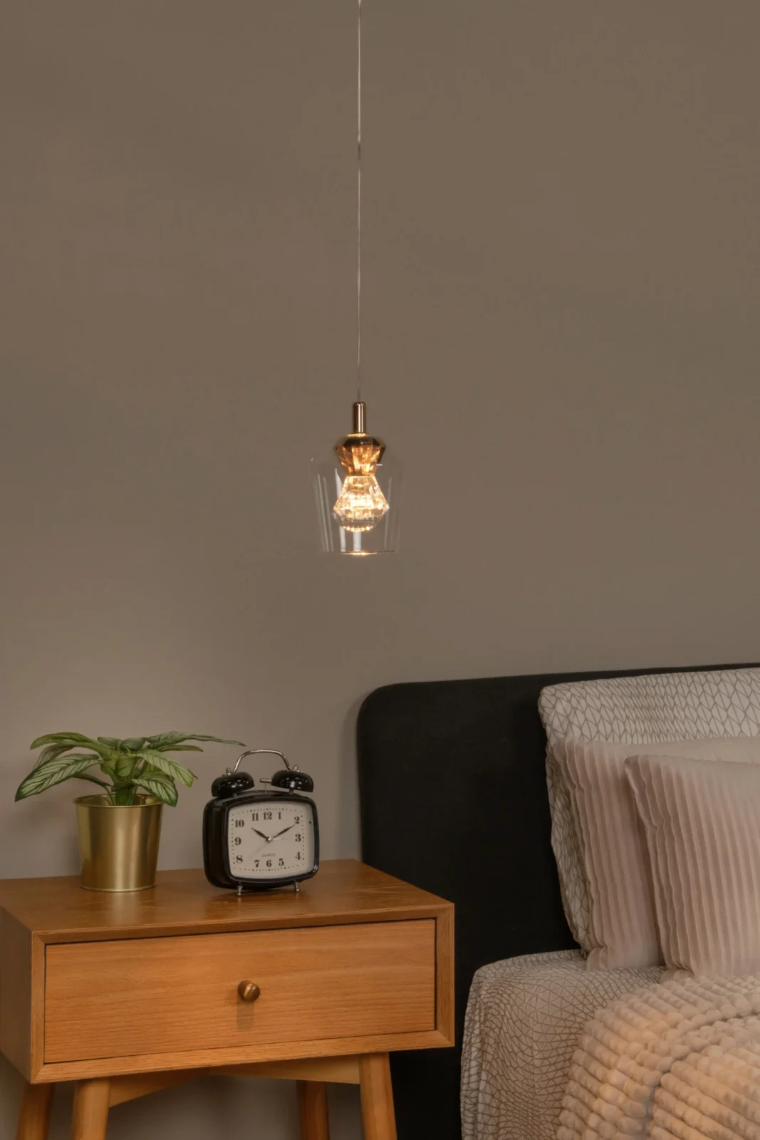 Lucide BERLIANE - Zu00e1vesnu00e9 svetlo - u00d8 12 cm - LED tlmenu00e9 - 1x4W 2700K - s vymeniteu013enu00fdm LED modulom - Transparant | Essential