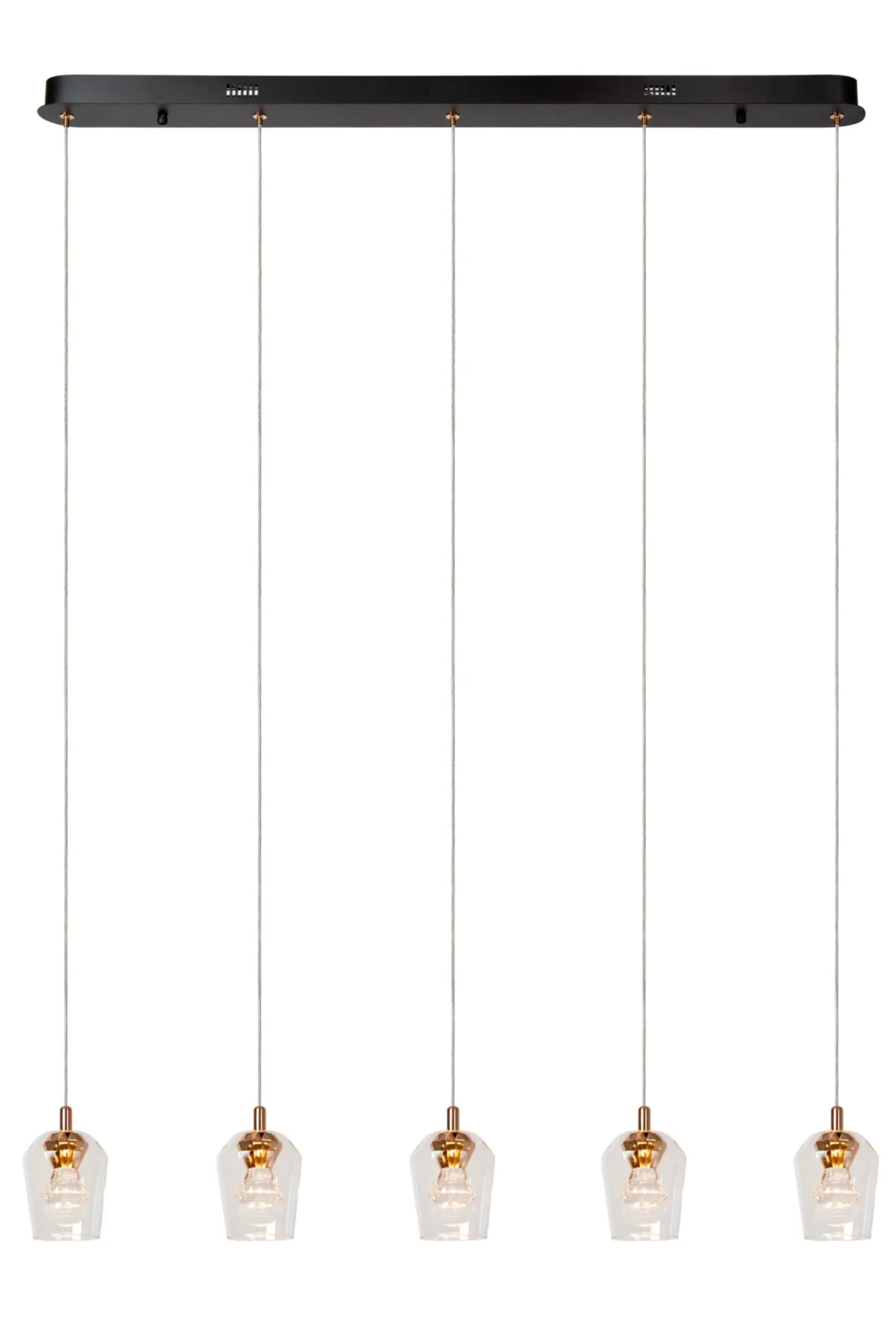 Lucide BERLIANE - zu00e1vesnu00e9 svetlo - LED tlmenu00e9. - 5x4W 2700K - s vymeniteu013enu00fdm LED modulom - Transparant | Essential
