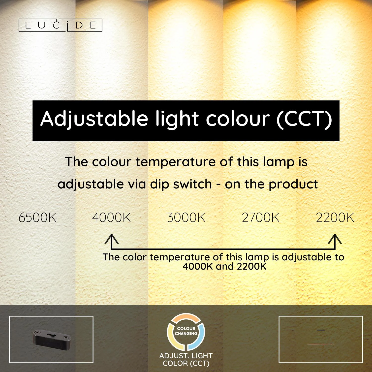 Lucide HALMSTAD - Zu00e1vesnu00e9 svetlo - LED Dim. - CCT - 1x28W 2200K/4000K - Vzhu013ead tmavu00e9ho dreva - Vibes