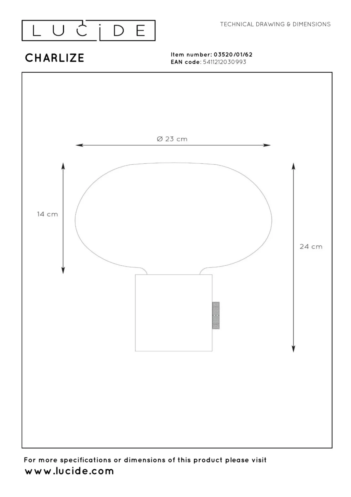 Lucide CHARLIZE - Stolnu00e1 lampa - u00d8 23 cm - 1xE27 - Zelenu00e1