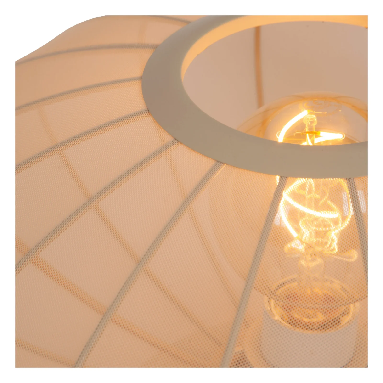 Lucide CORINA - Stolnu00e1 lampa - u00d8 40 cm - 1xE27 - Kru00e9movu00e1