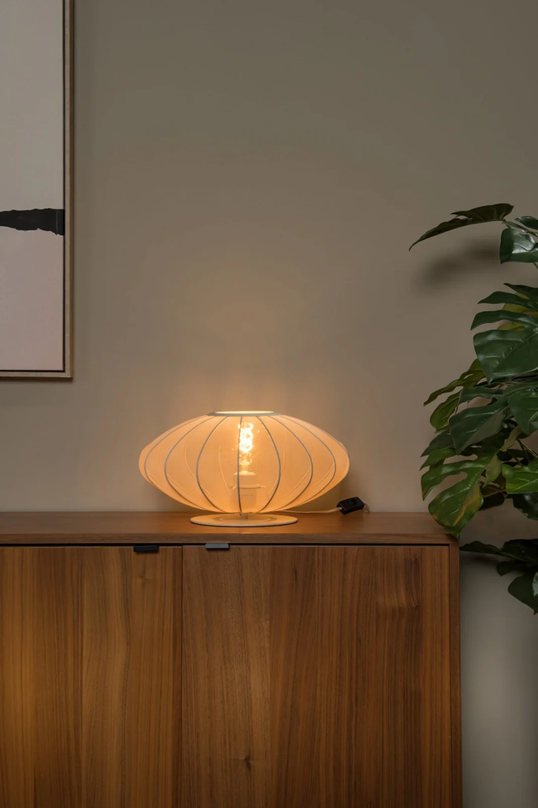 Lucide CORINA - Stolnu00e1 lampa - u00d8 40 cm - 1xE27 - Kru00e9movu00e1