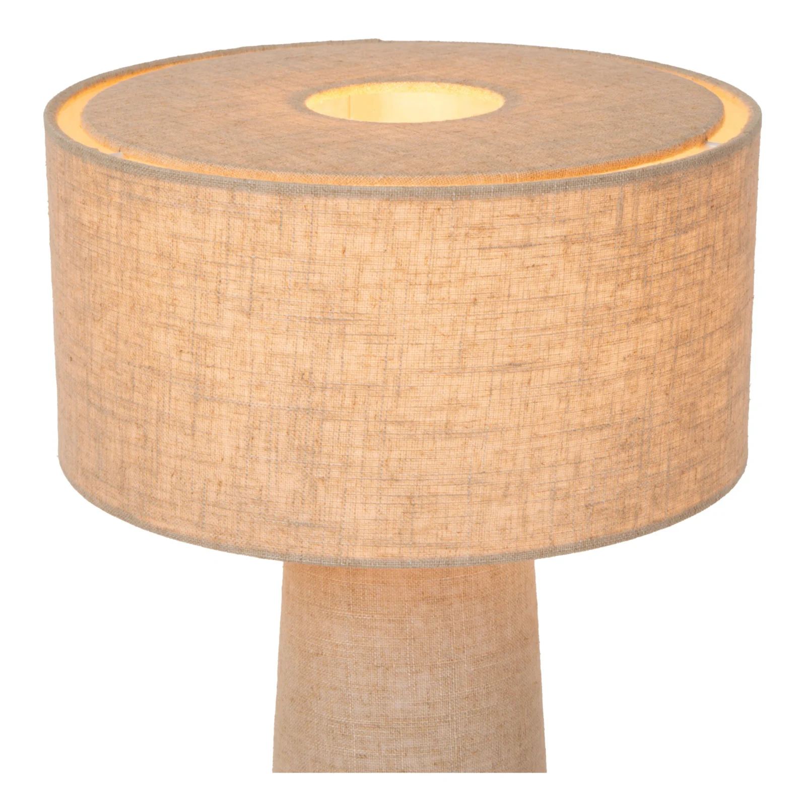 Lucide LEEROY - Stolnu00e1 lampa - u00d8 30 cm - 1xE27 - Taupe