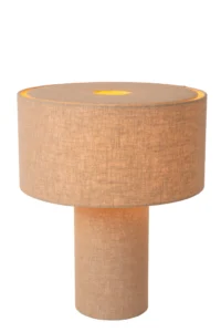 Lucide LEEROY - Stolnu00e1 lampa - 1xE27 - Taupe