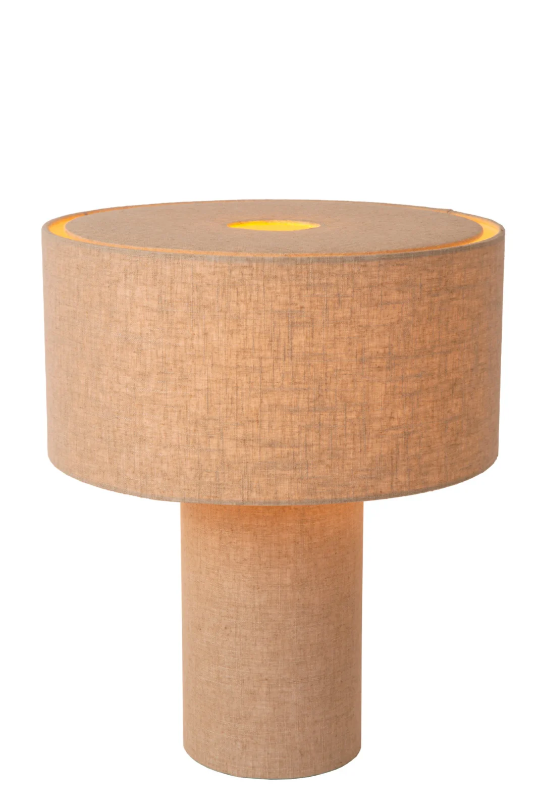 Lucide LEEROY - Stolnu00e1 lampa - 1xE27 - Taupe