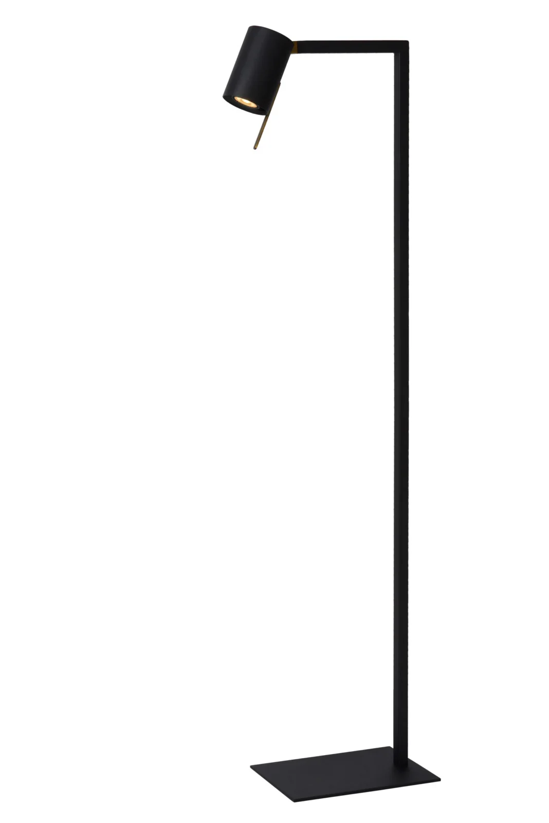 Lucide LESLEY - Lampa na u010du00edtanie na podlahe - 1xGU10 - u010cierna