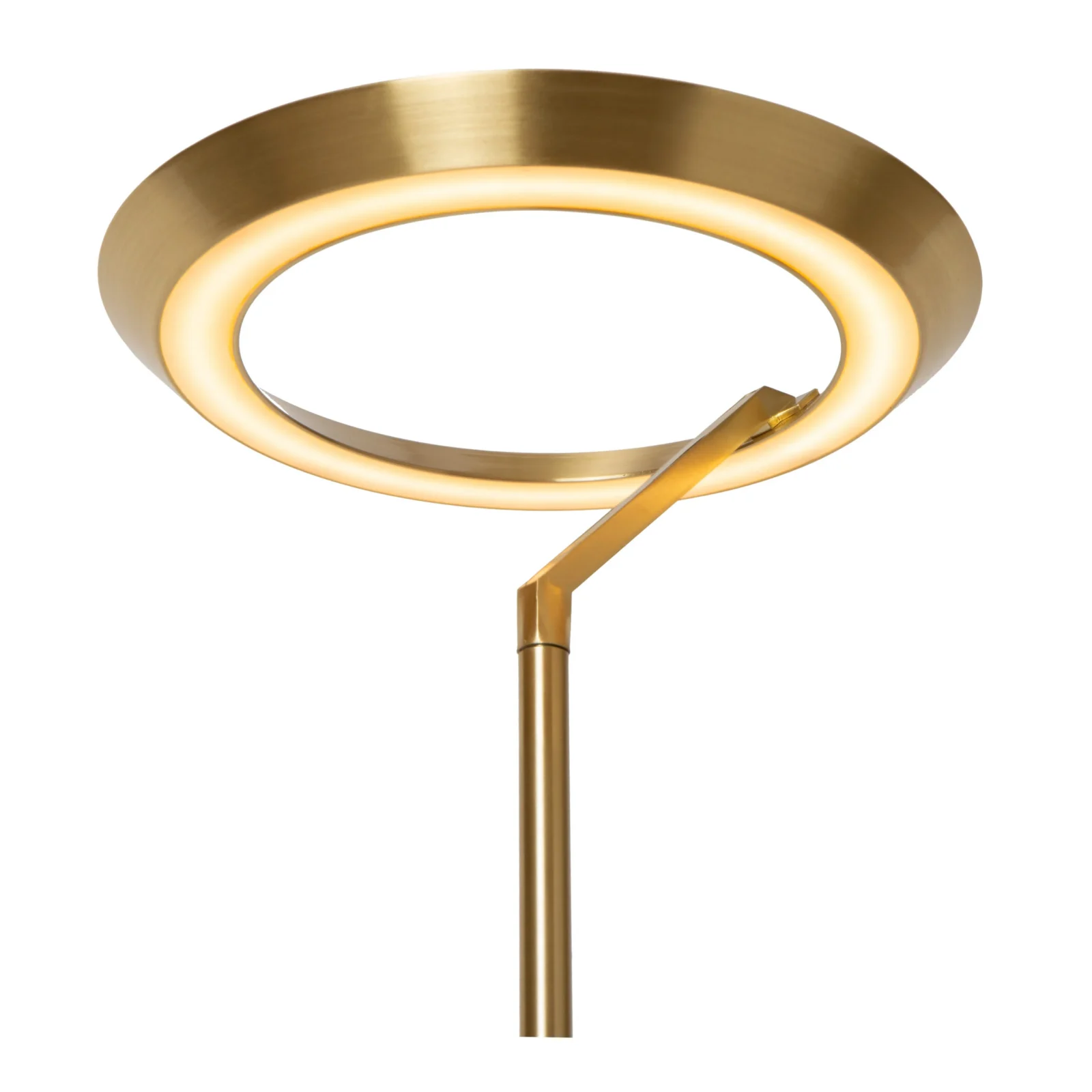 Lucide CELESTE - Stojacia lampa - u00d8 28 cm - LED tlmenu00e1 - 1x21W 2700K - matnu00e1 zlatu00e1 / mosadznu00e1