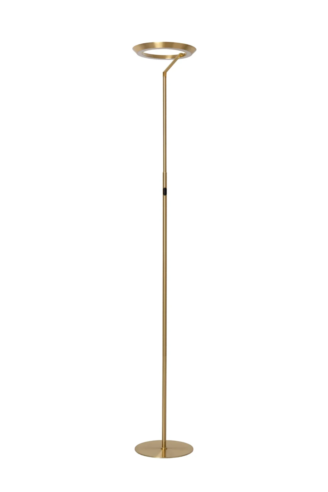 Lucide CELESTE - Stojacia lampa - u00d8 28 cm - LED tlmenu00e1 - 1x21W 2700K - matnu00e1 zlatu00e1 / mosadznu00e1