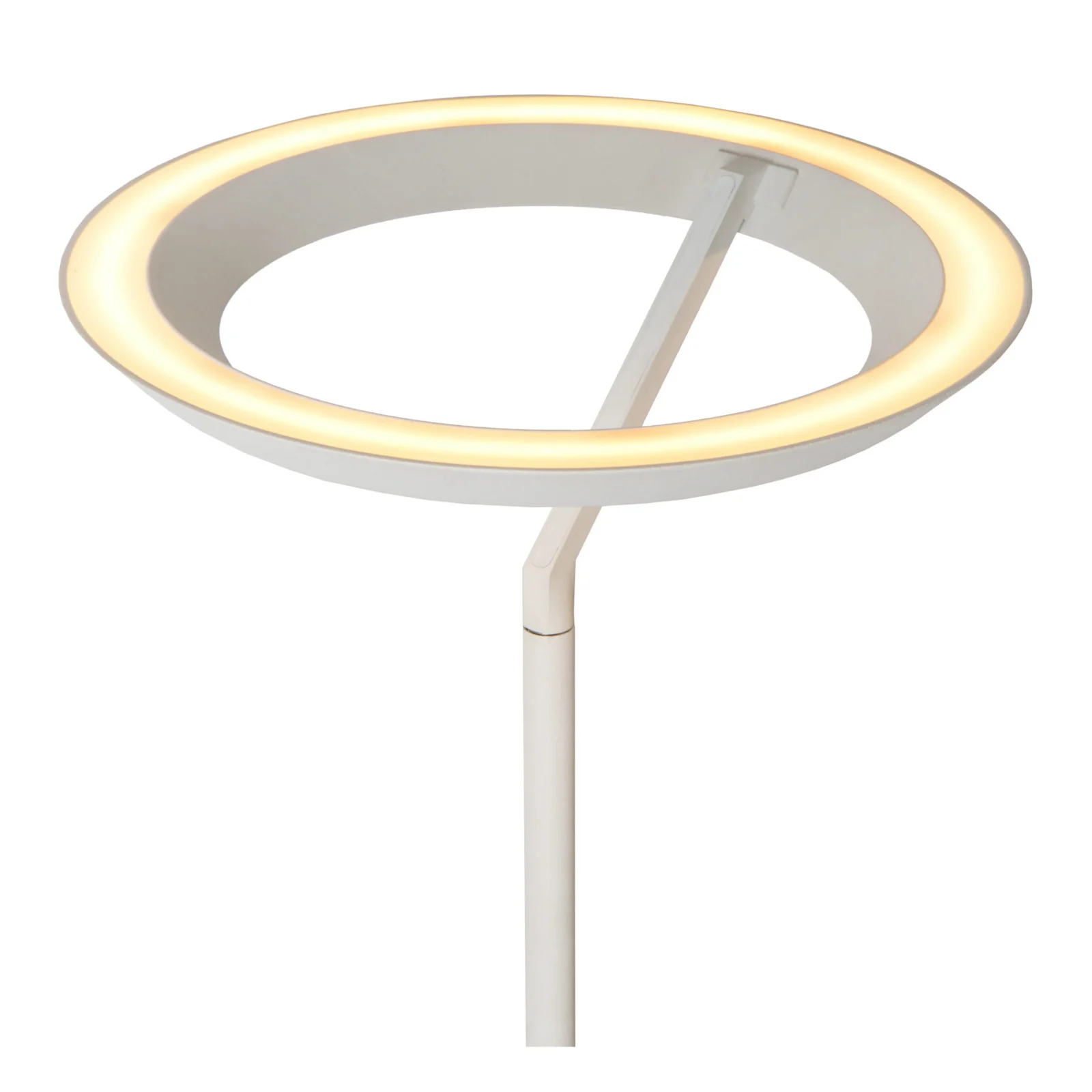 Lucide CELESTE - Stojacia lampa - u00d8 28 cm - LED tlmenu00e1 - 1x21W 2700K - biela