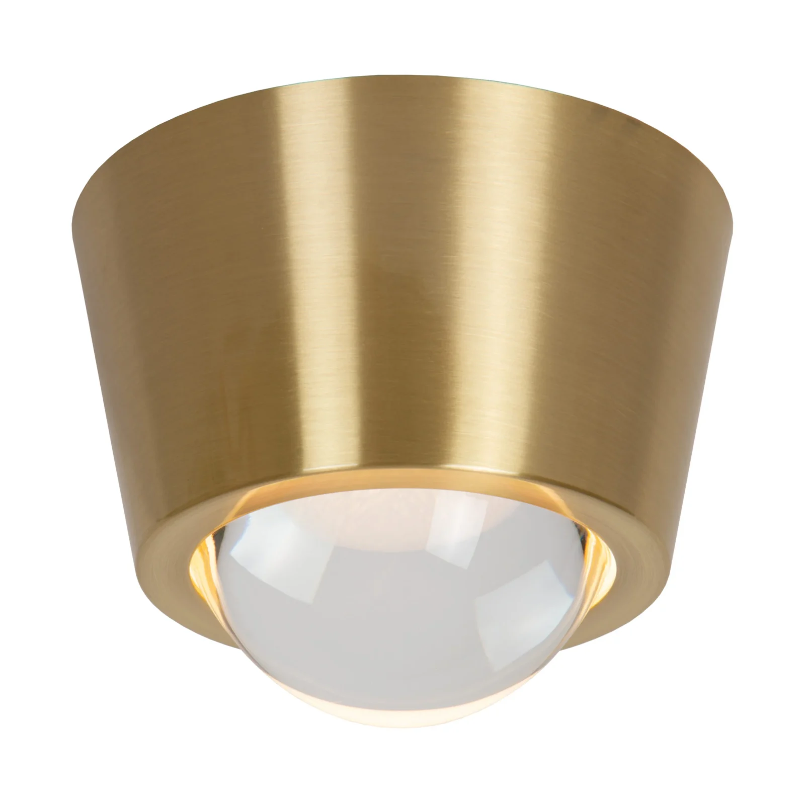 Lucide RIGON - Zapustenu00e9 stropnu00e9 svetlo - u00d8 9 cm - LED - 1x7W 3000K - Matt Gold / Brass