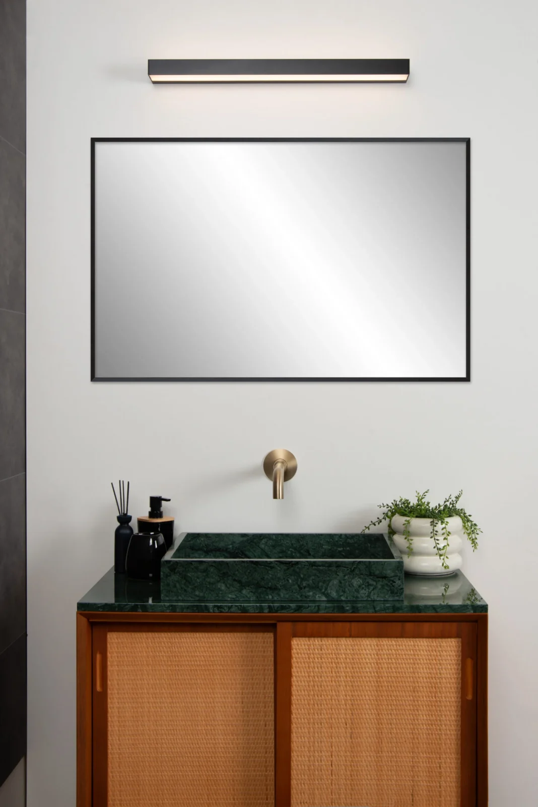 Lucide ALEXA - Nu00e1stennu00e9 svetlo Ku00fapeu013eu0148a - LED - 1x8W 2700K - IP44 - u010cierna