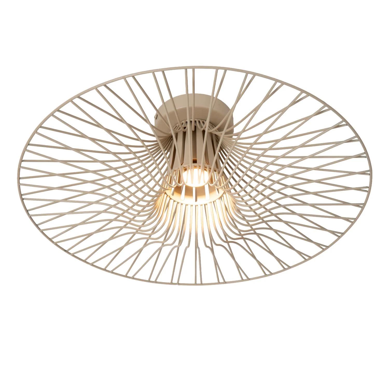 Lucide ELLIS - Zapustenu00e9 stropnu00e9 svetlo - u00d8 50 cm - 1xE27 - Taupe - Essential