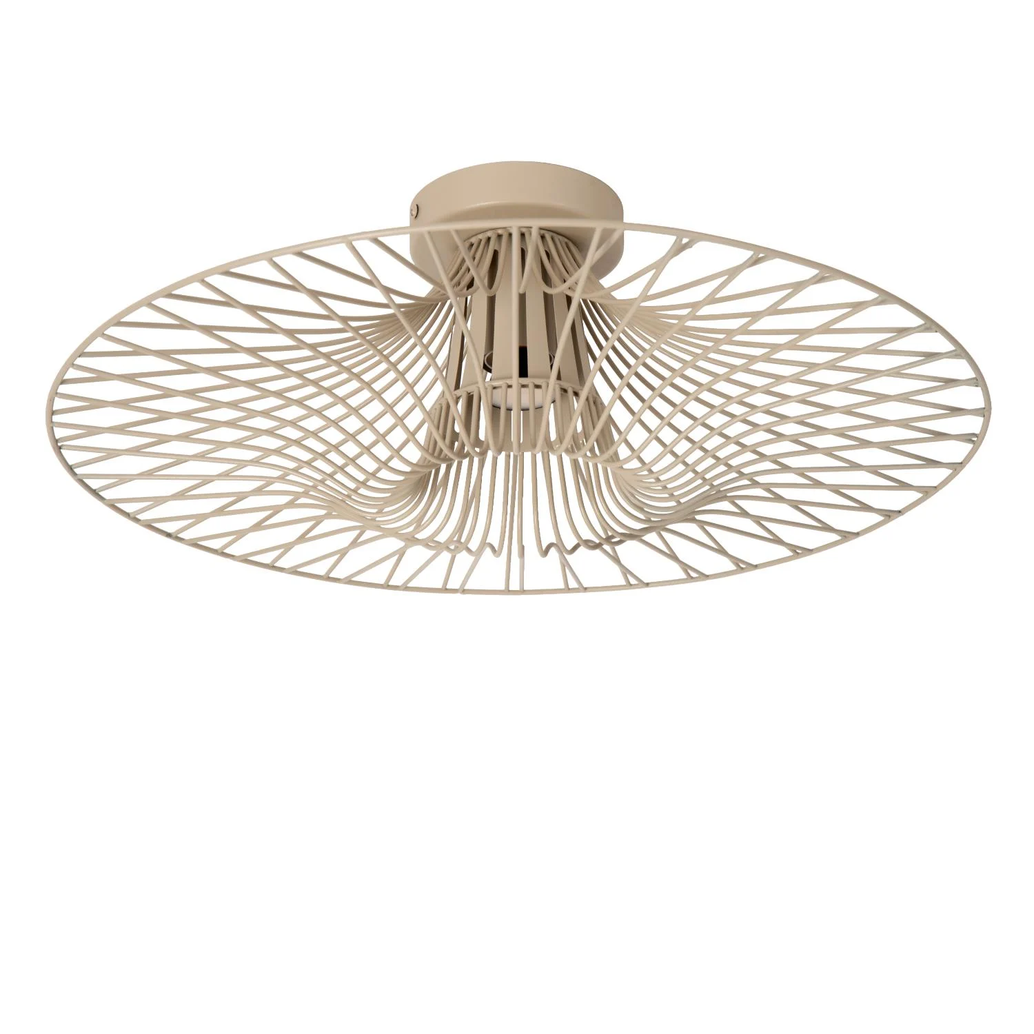 Lucide ELLIS - Zapustenu00e9 stropnu00e9 svetlo - u00d8 50 cm - 1xE27 - Taupe - Essential