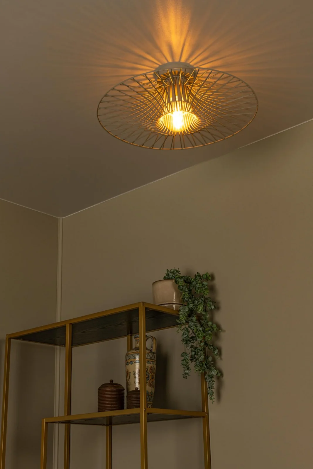 Lucide ELLIS - Zapustenu00e9 stropnu00e9 svetlo - u00d8 50 cm - 1xE27 - Taupe - Essential