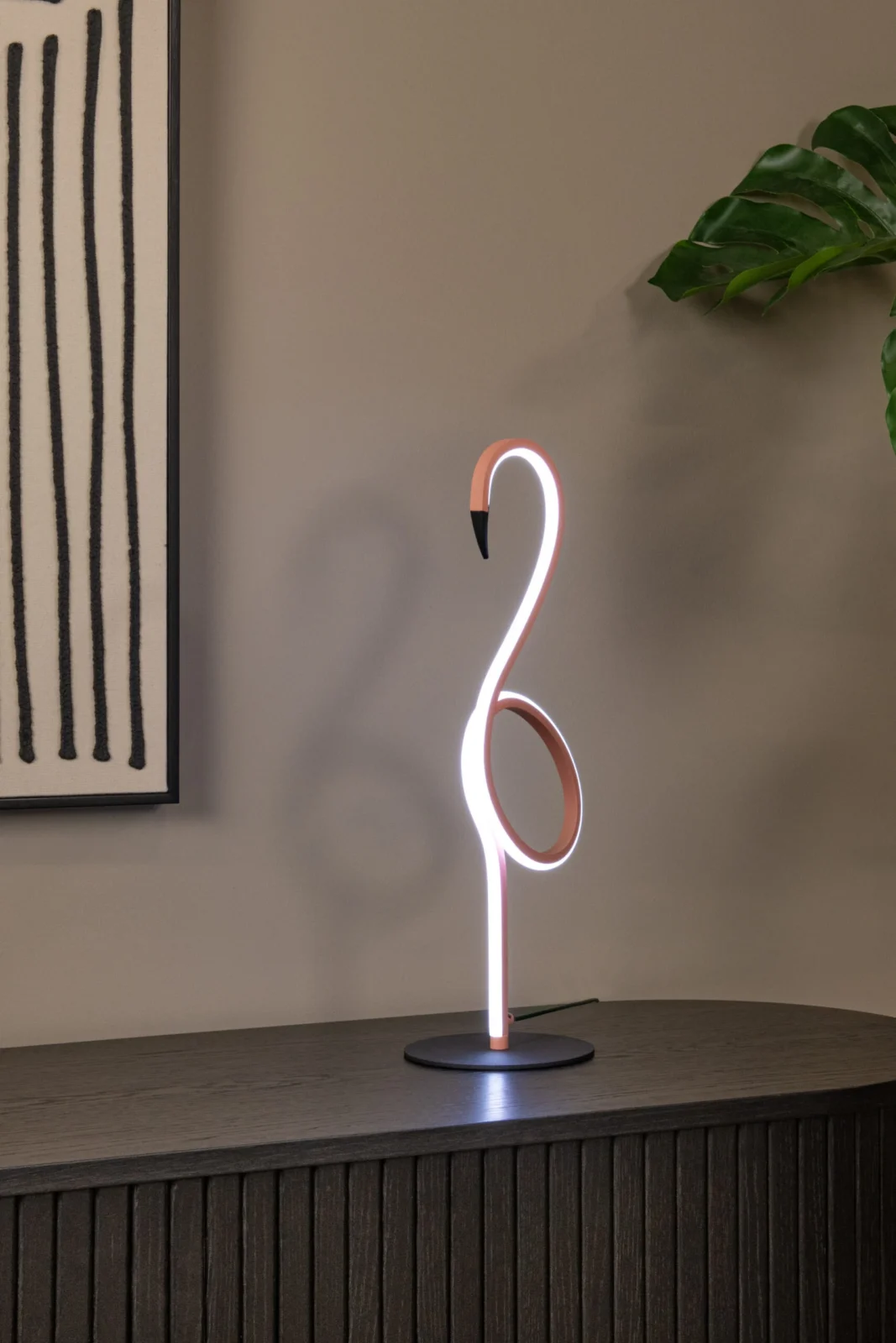 Lucide FLAMINGO - Stolnu00e1 lampa - LED tlmenu00fd. - Rgb - Ruu017eovu00e1