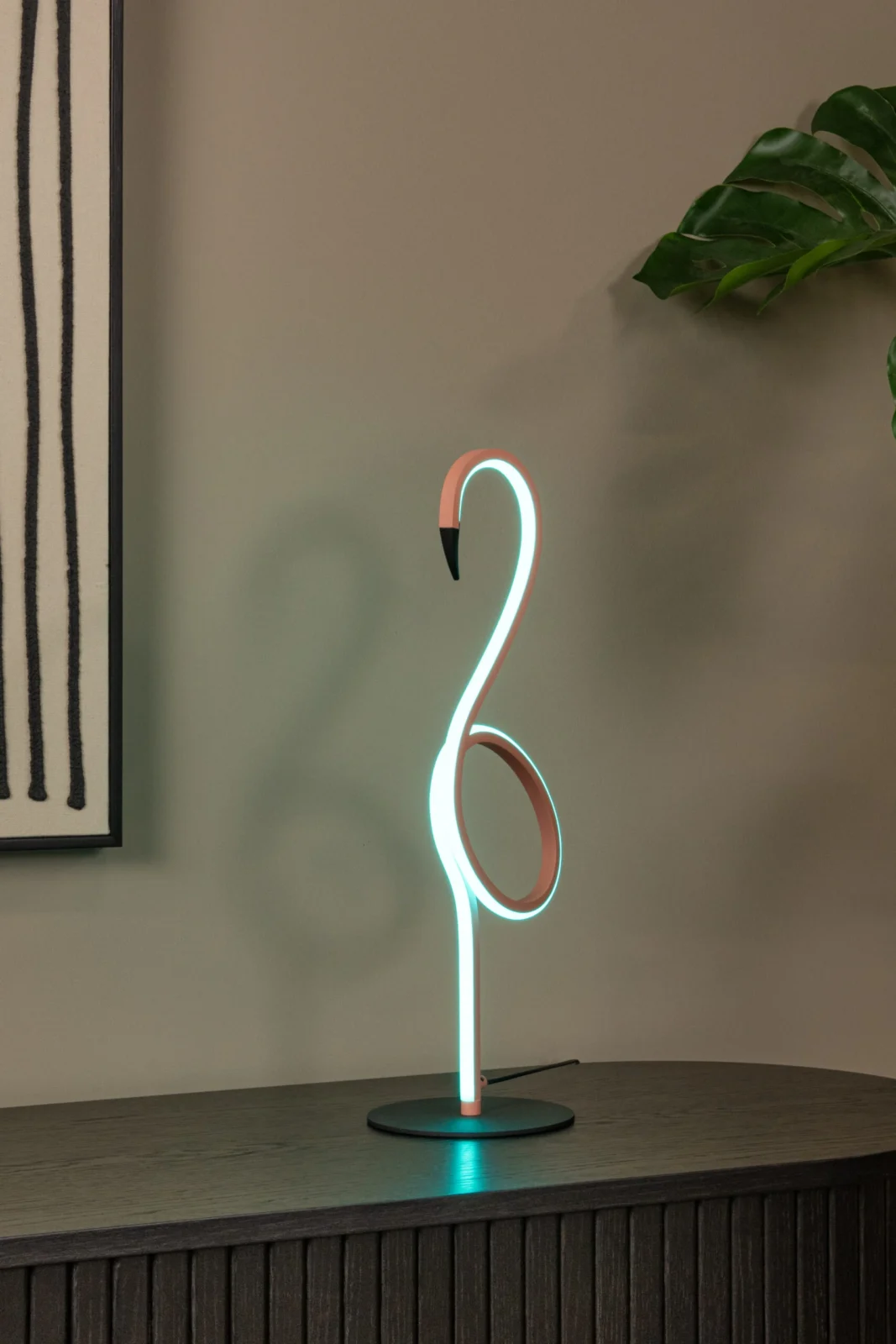 Lucide FLAMINGO - Stolnu00e1 lampa - LED tlmenu00fd. - Rgb - Ruu017eovu00e1