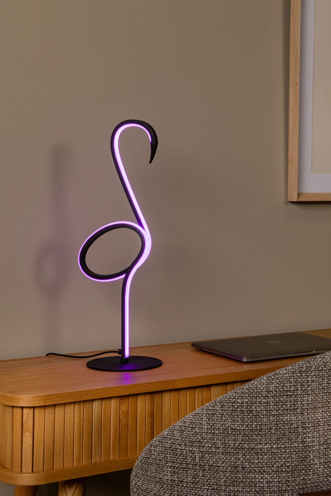 Lucide FLAMINGO - Stolnu00e1 lampa - LED tlmenu00e1. - Rgb - Viacfarebnu00e1