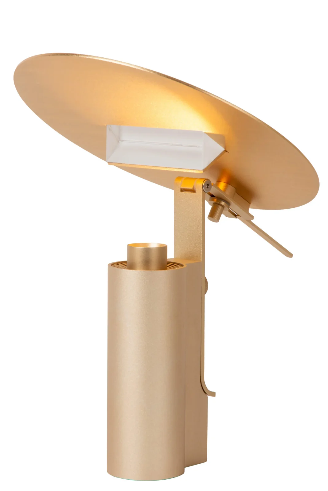 Lucide FITS - Stolnu00e1 lampa - u00d8 20 cm - LED - 1x7W 3000K - Matt Gold / Brass | Pru00e9miovu00e9