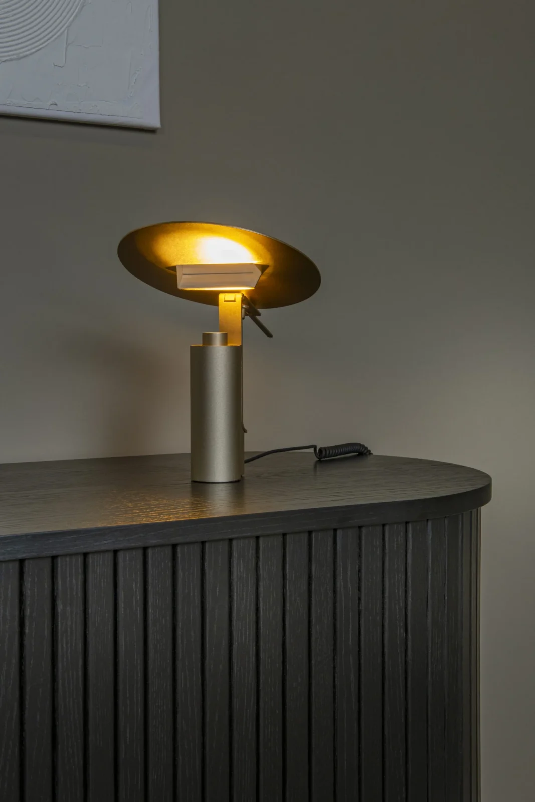 Lucide FITS - Stolnu00e1 lampa - u00d8 20 cm - LED - 1x7W 3000K - Matt Gold / Brass | Pru00e9miovu00e9