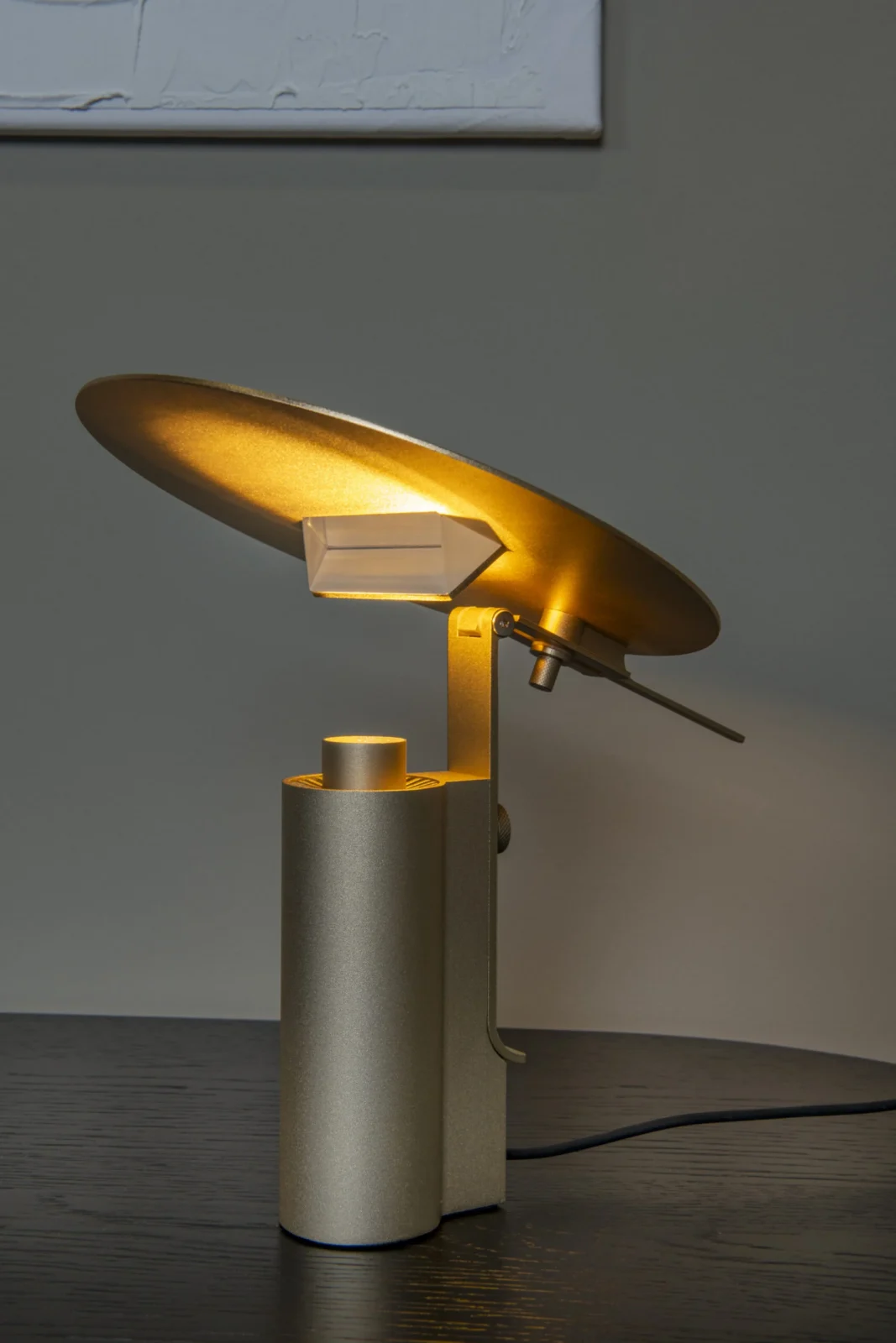 Lucide FITS - Stolnu00e1 lampa - u00d8 20 cm - LED - 1x7W 3000K - Matt Gold / Brass | Pru00e9miovu00e9