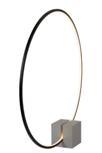 Lucide CIRKELIS - Stolnu00e1 lampa - u00d8 83 cm - LED tlmenu00e1 - 1x24W 3000K - u010dierna