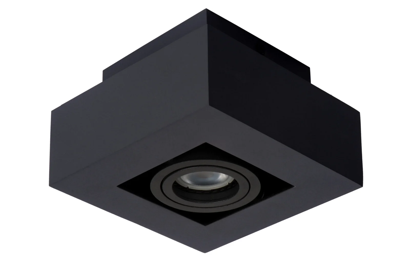 Lucide XIRAX - Stropnu00e9 reflektor - LED Tlmenu00e9 po teplu00e9 - GU10 - 1x5W 2200K/3000K - u010dierne