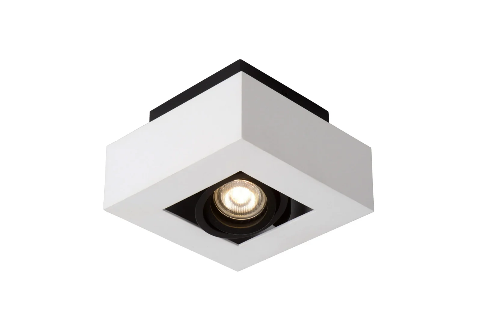 Lucide XIRAX - Stropnu00e9 reflektory - LED Tlmenu00e9 po teplu00e9 - GU10 - 1x5W 2200K/3000K - biela