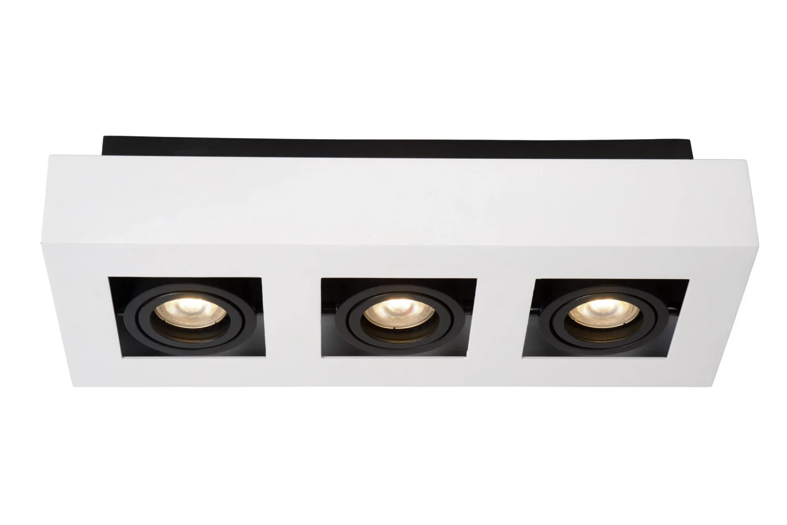 Lucide XIRAX - Stropnu00e9 reflektory - LED Slabu00e9 na teplu00e9 - GU10 - 3x5W 2200K/3000K - biela
