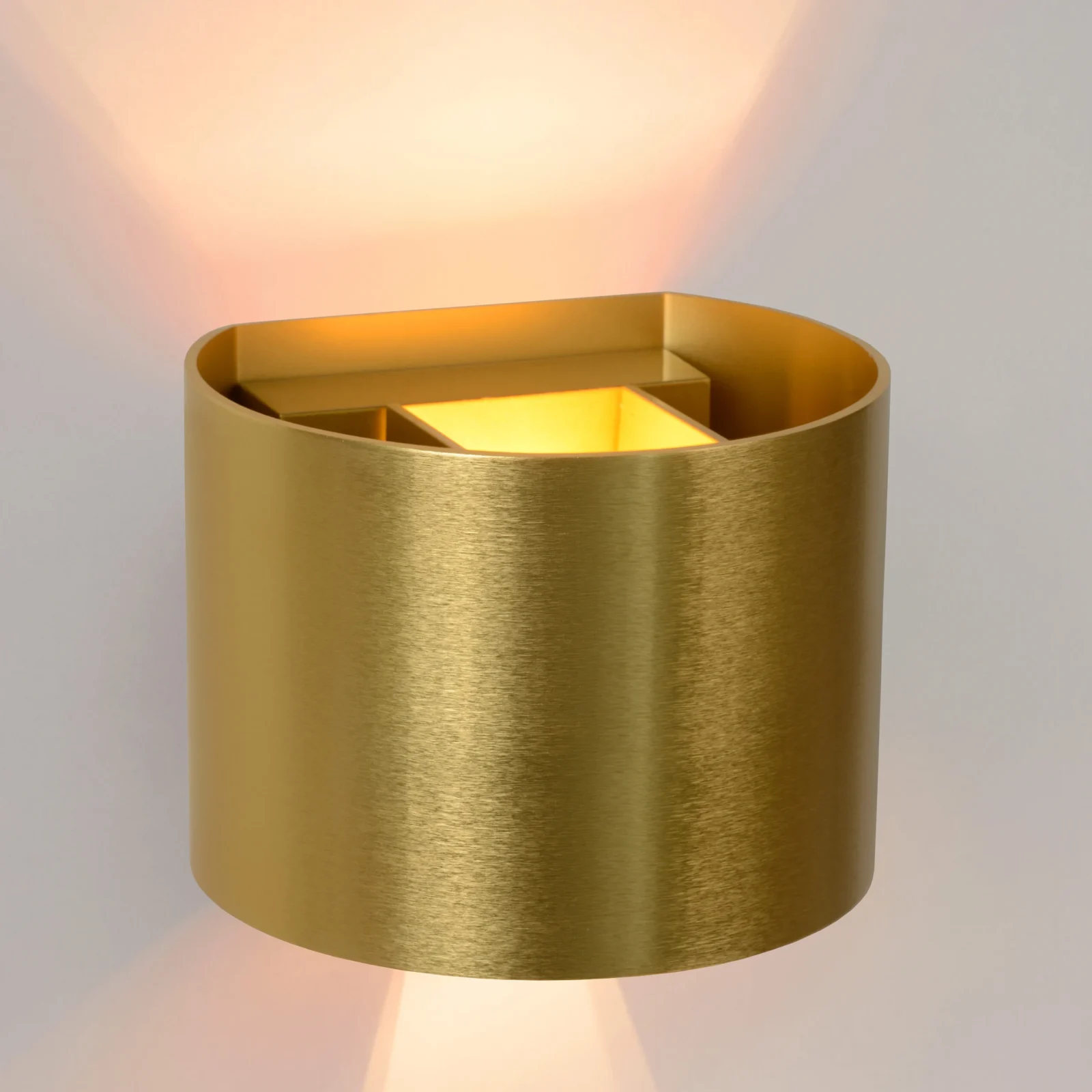 Lucide XIO - Nu00e1stennu00e9 svetlo - LED tlmenu00e9. - G9 - 1x3,5W 2700K - nastaviteu013enu00fd uhol lu00fau010da - Matt Gold / Brass
