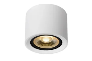 Lucide FEDLER - Stropnu00e9 reflektor - u00d8 12 cm - LED Stmievanie po teplu00e9 - GU10 (ES111) - 1x12W 2200K/3000K - biela