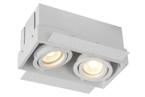Lucide TRIMLESS - Zapustenu00e9 reflektor - 2xGU10 - biely