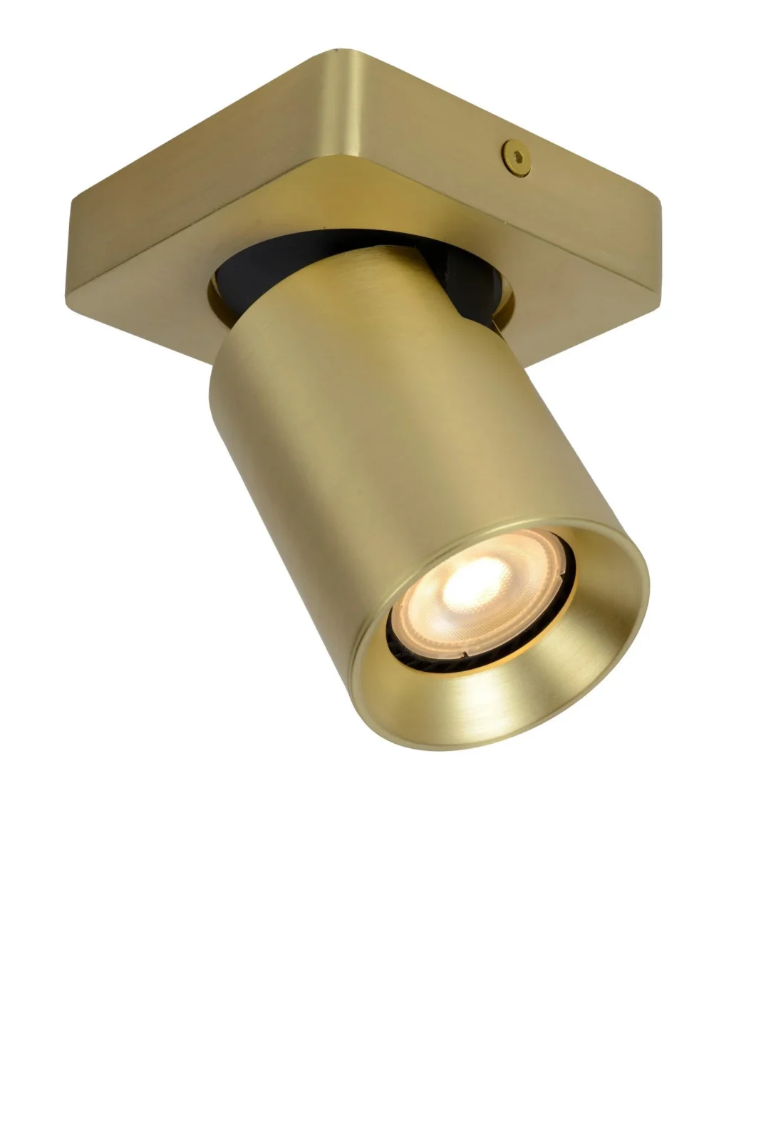 Lucide NIGEL - Stropnu00e9 reflektory - LED Slabu00e9 na teplu00e9 - GU10 - 1x5W 2200K/3000K - Matt Gold / Brass