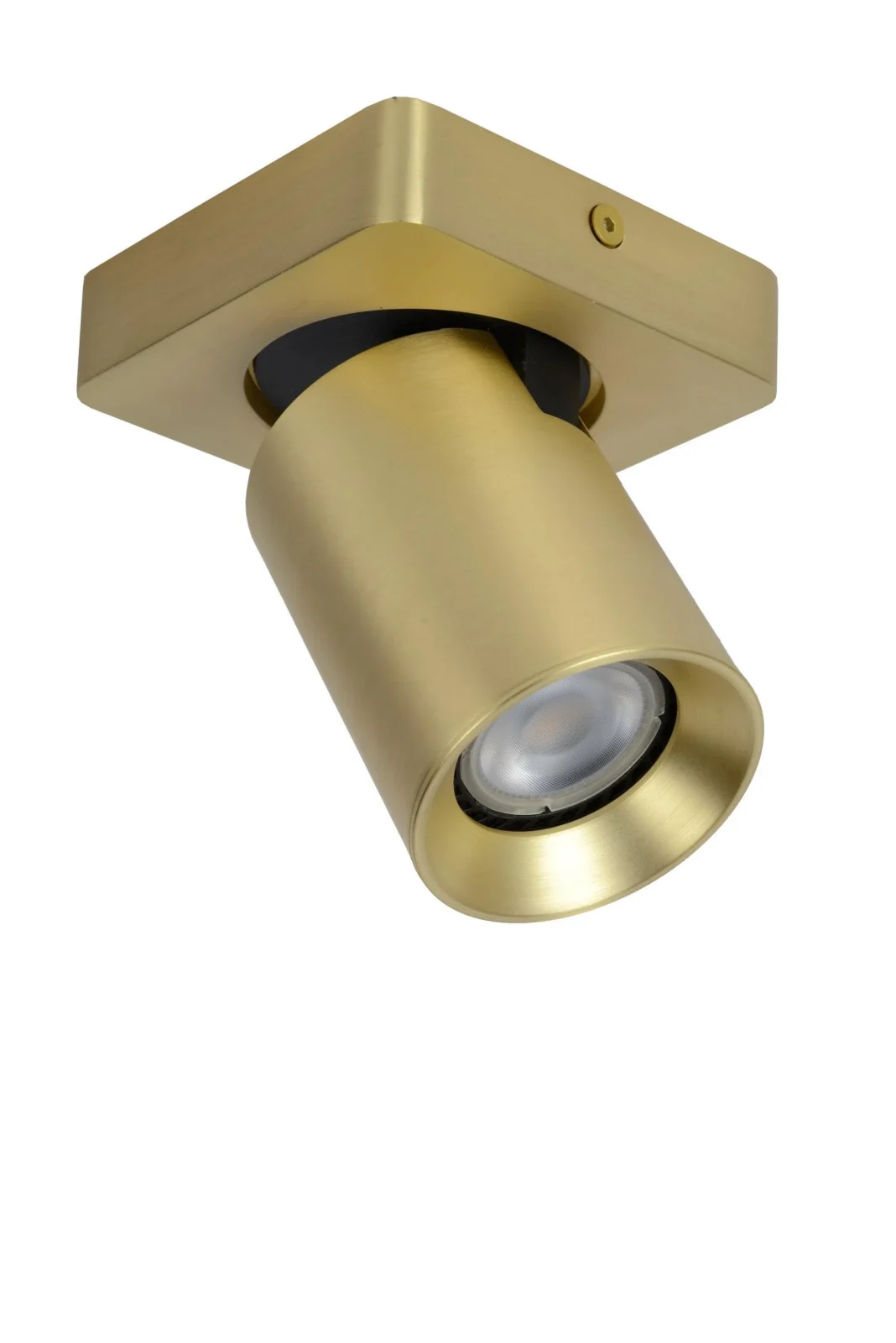 Lucide NIGEL - Stropnu00e9 reflektory - LED Slabu00e9 na teplu00e9 - GU10 - 1x5W 2200K/3000K - Matt Gold / Brass