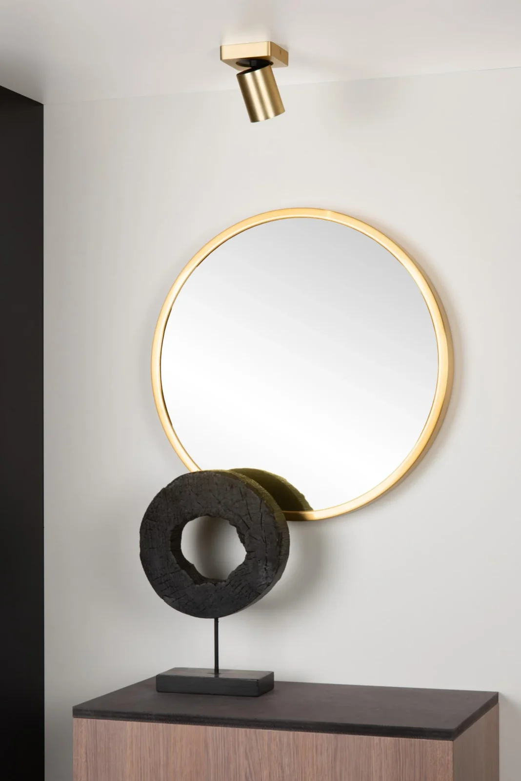 Lucide NIGEL - Stropnu00e9 reflektory - LED Slabu00e9 na teplu00e9 - GU10 - 1x5W 2200K/3000K - Matt Gold / Brass