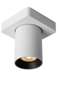 Lucide NIGEL - Stropnu00e9 reflektory - LED Tlmenu00e9 po teplu00e9 - GU10 - 1x5W 2200K/3000K - biela