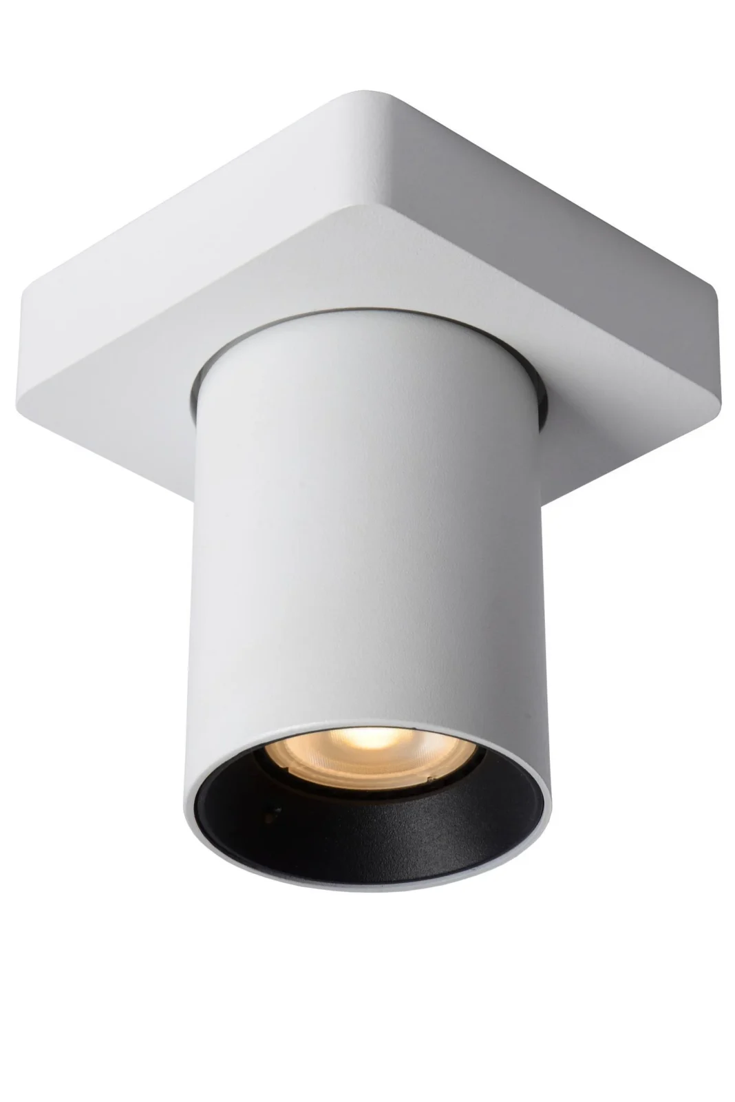 Lucide NIGEL - Stropnu00e9 reflektory - LED Tlmenu00e9 po teplu00e9 - GU10 - 1x5W 2200K/3000K - biela