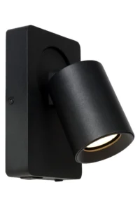Lucide NIGEL - Nou010dnu00e1 lampa / Nu00e1stennu00e9 svetlo - LED tlmenu00e9 do tepla - CCT - GU10 (MR16) - 1x5W 2200K/3000K - S USB nabu00edjacu00edm portom - u010dierne