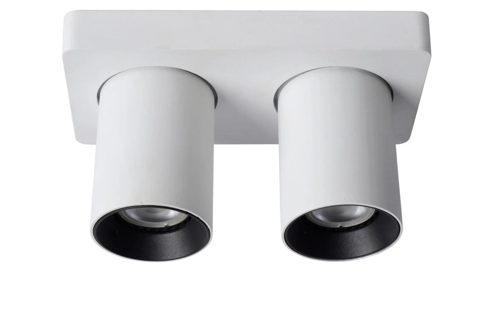 Lucide NIGEL - Stropnu00e9 reflektory - LED Slabu00e9 po teplu00e9 - GU10 - 2x5W 2200K/3000K - biela