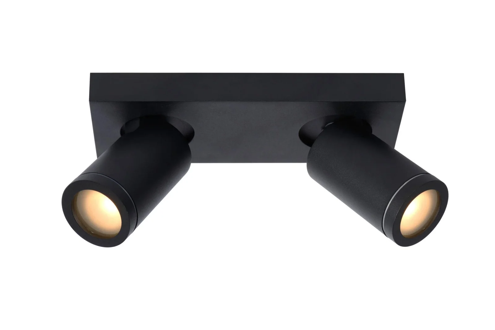 Lucide TAYLOR - Stropnu00e9 reflektory Ku00fapeu013eu0148a - LED Slabu00e9 po teplu00e9 - GU10 - 2x5W 2200K/3000K - IP44 - u010cierna