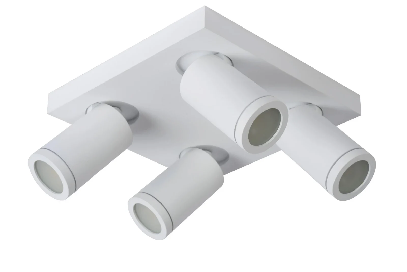Lucide TAYLOR - Stropnu00e9 reflektory Ku00fapeu013eu0148a - LED Tlmenu00e9 po teplu00e9 - GU10 - 4x5W 2200K/3000K - IP44 - biela