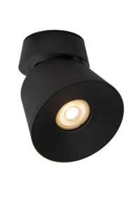 Lucide TRIGONO - Stropnu00e9 reflektory - u00d8 10,5 cm - 1xGU10 - u010cierna