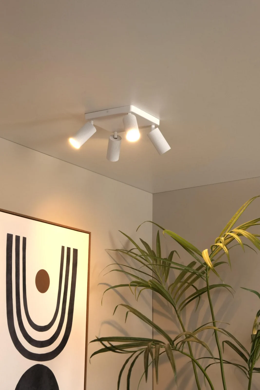 Lucide CLUBS - Stropnu00e9 reflektory - 4xGU10 - biela