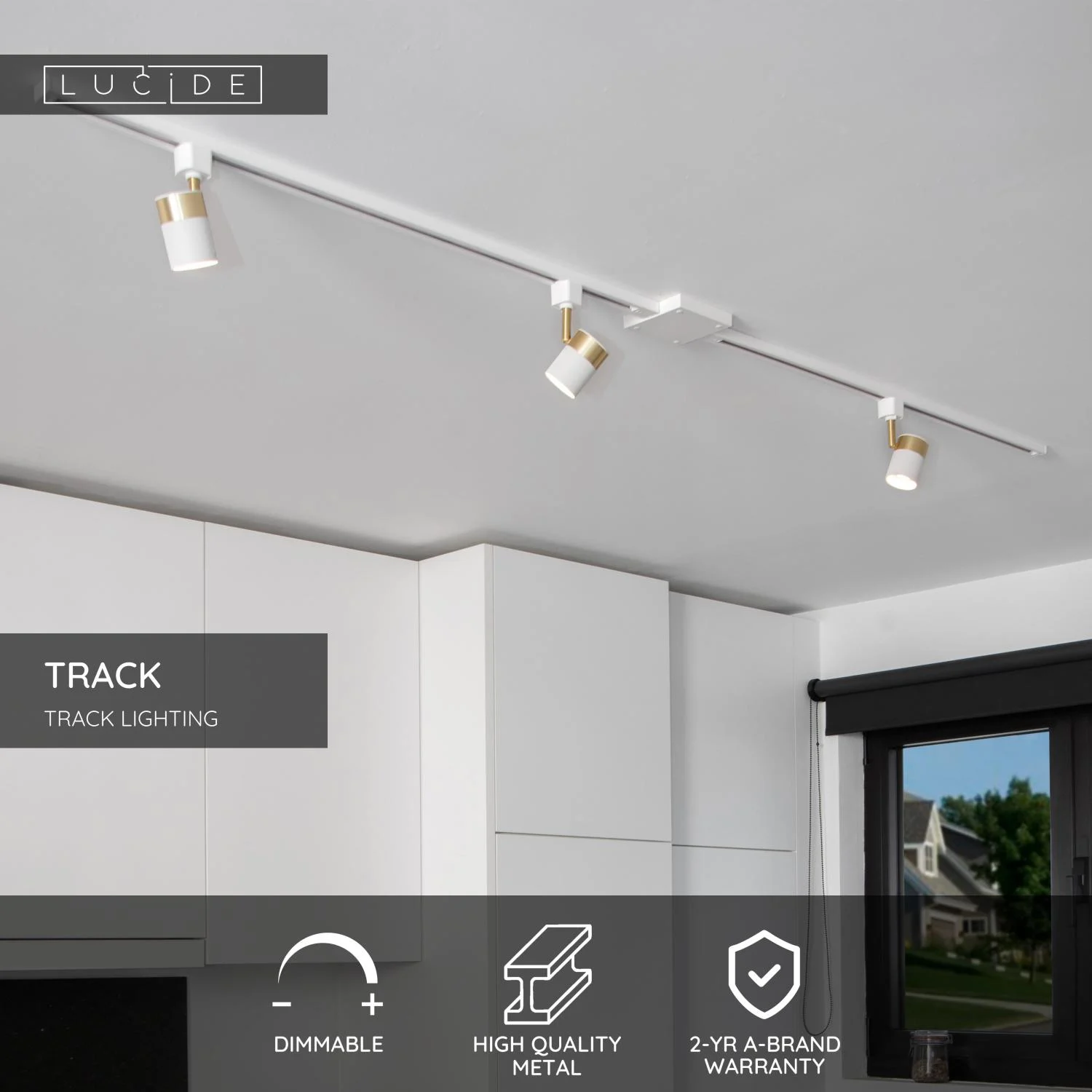 Lucide TRACK I-connector - 1-okruhovu00fd liu0161tovu00fd systu00e9m osvetlenia - biely (rozu0161u00edrenie)