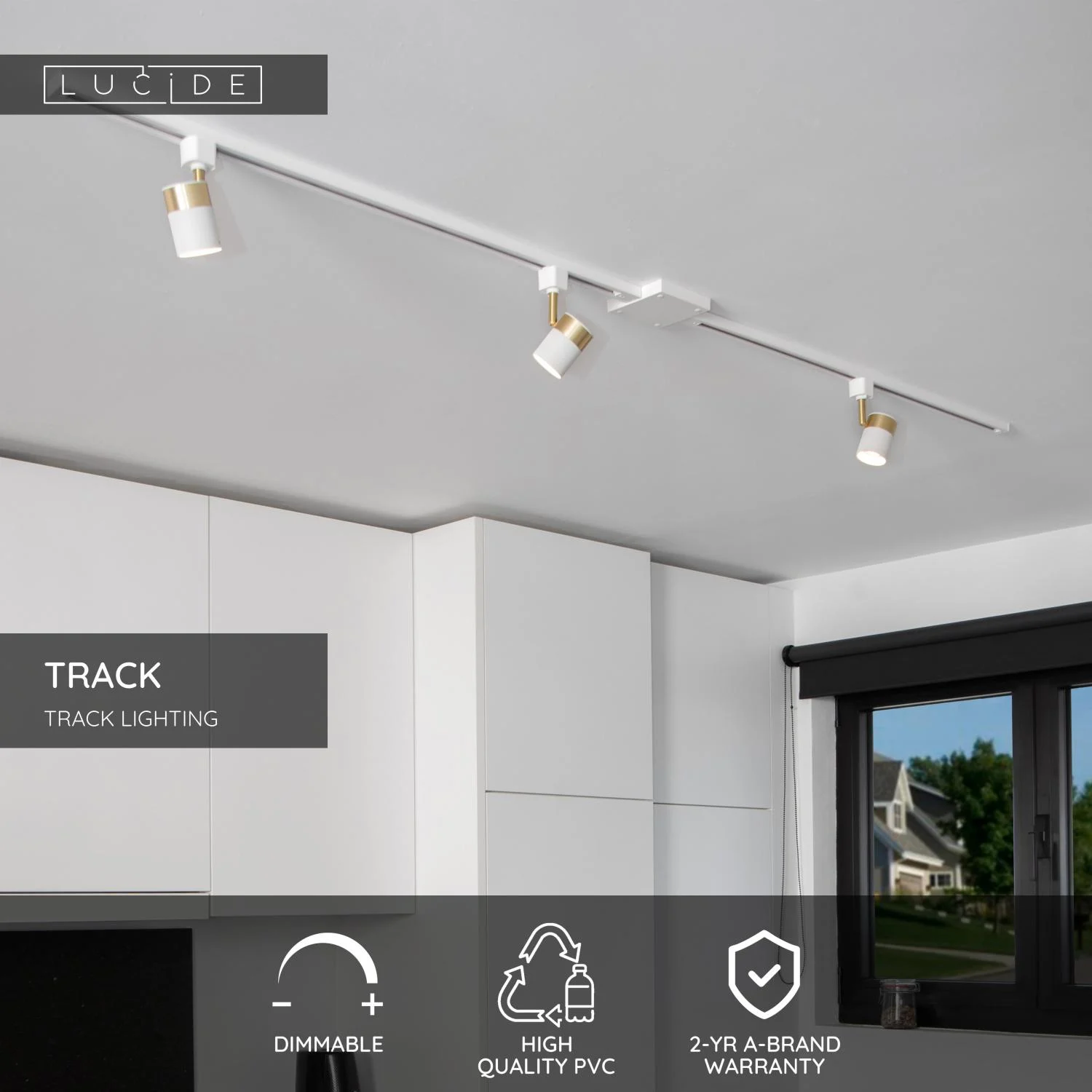 Lucide TRACK T-connector B - 1-okruhovu00fd liu0161tovu00fd systu00e9m osvetlenia - biely (rozu0161u00edrenie)