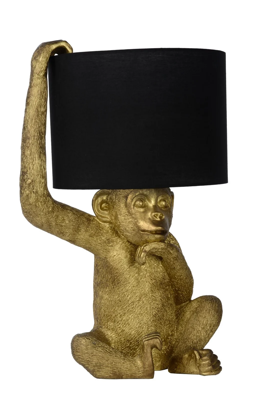 Lucide EXTRAVAGANZA CHIMP - Stolnu00e1 lampa - u00d8 30 cm - 1xE14 - u010dierna