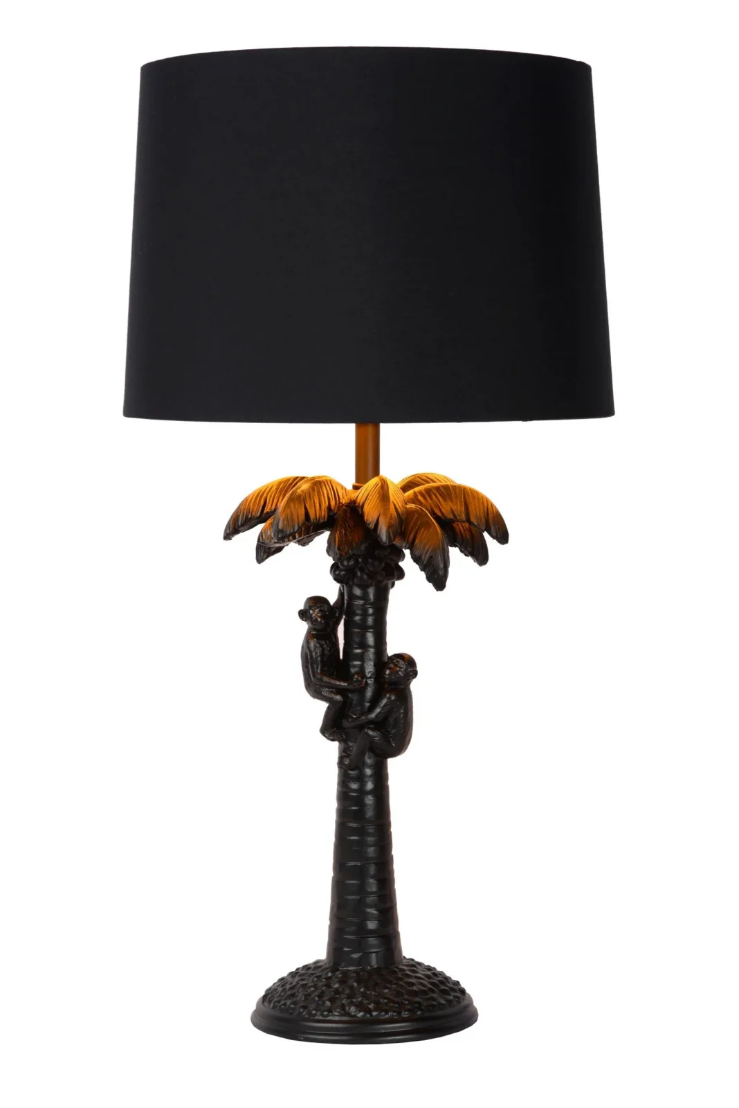 Lucide EXTRAVAGANZA COCONUT - Stolnu00e1 lampa - u00d8 30,5 cm - 1xE27 - u010dierna