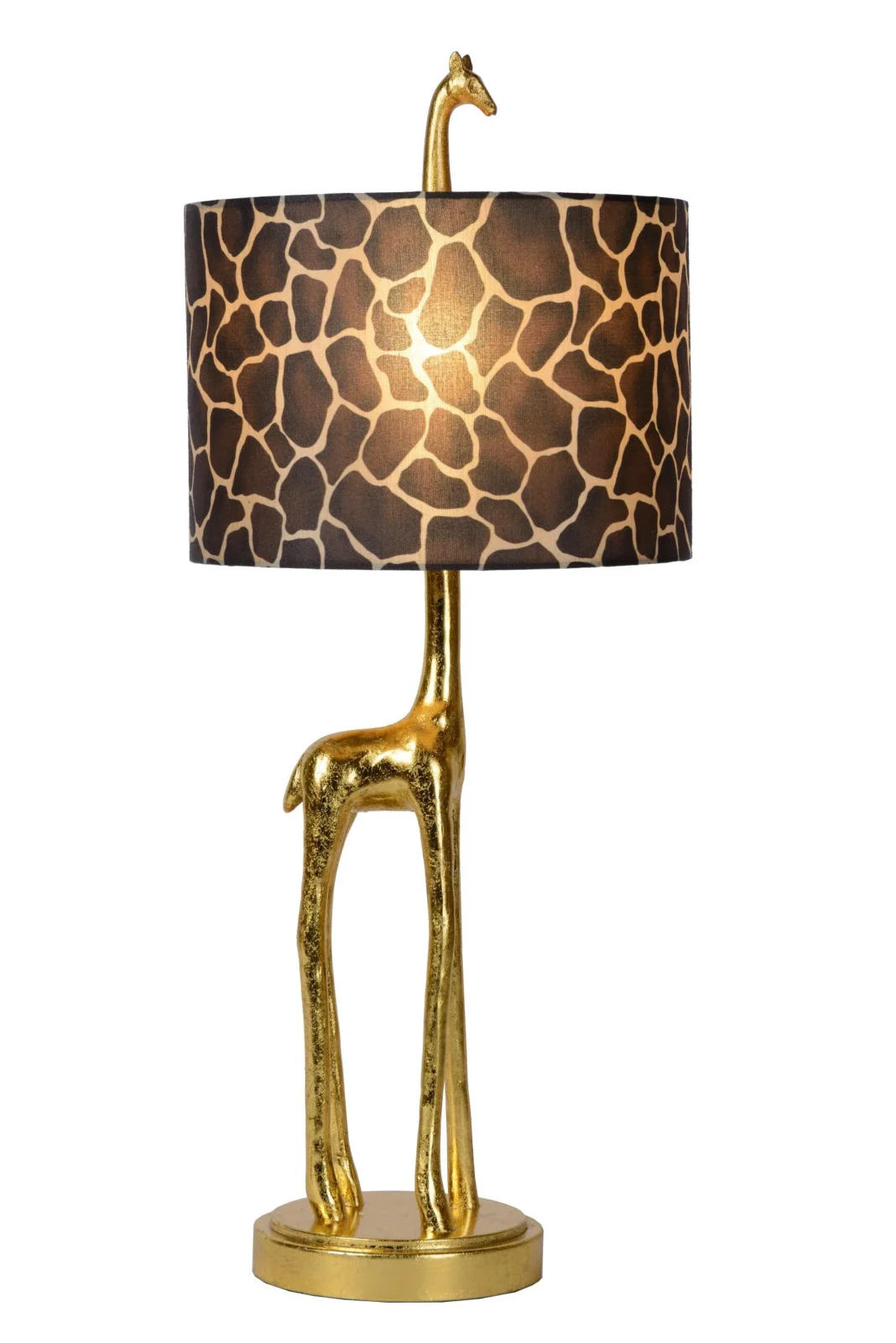 Lucide EXTRAVAGANZA MISS TALL - Stolnu00e1 lampa - u00d8 25 cm - 1xE27 - Matt Gold / Brass