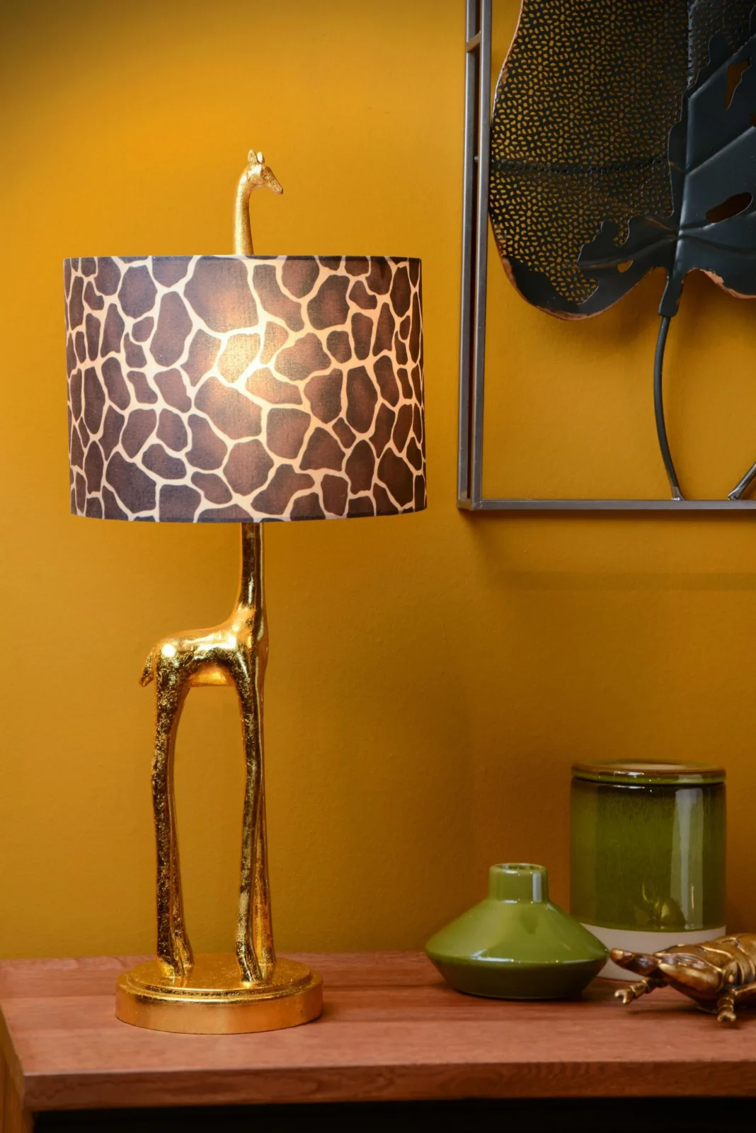 Lucide EXTRAVAGANZA MISS TALL - Stolnu00e1 lampa - u00d8 25 cm - 1xE27 - Matt Gold / Brass