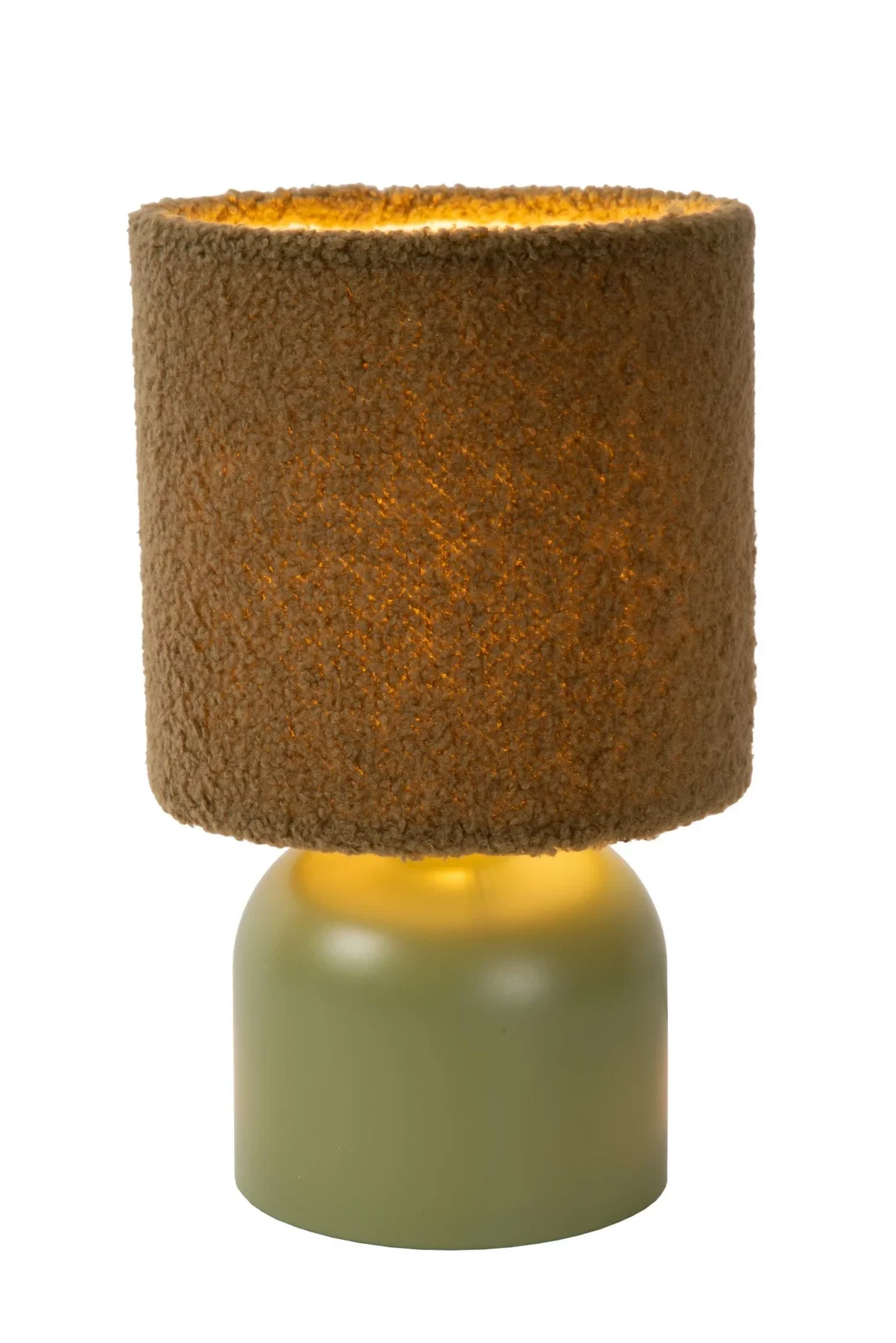Lucide WOOLLY - Stolnu00e1 lampa - u00d8 16 cm - 1xE14 - Zelenu00e1