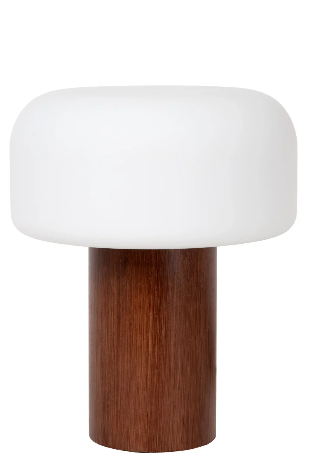Lucide KENAN - Stolnu00e1 lampa - u00d8 22 cm - 1xE14 - Tmavu00fd drevenu00fd vzhu013ead